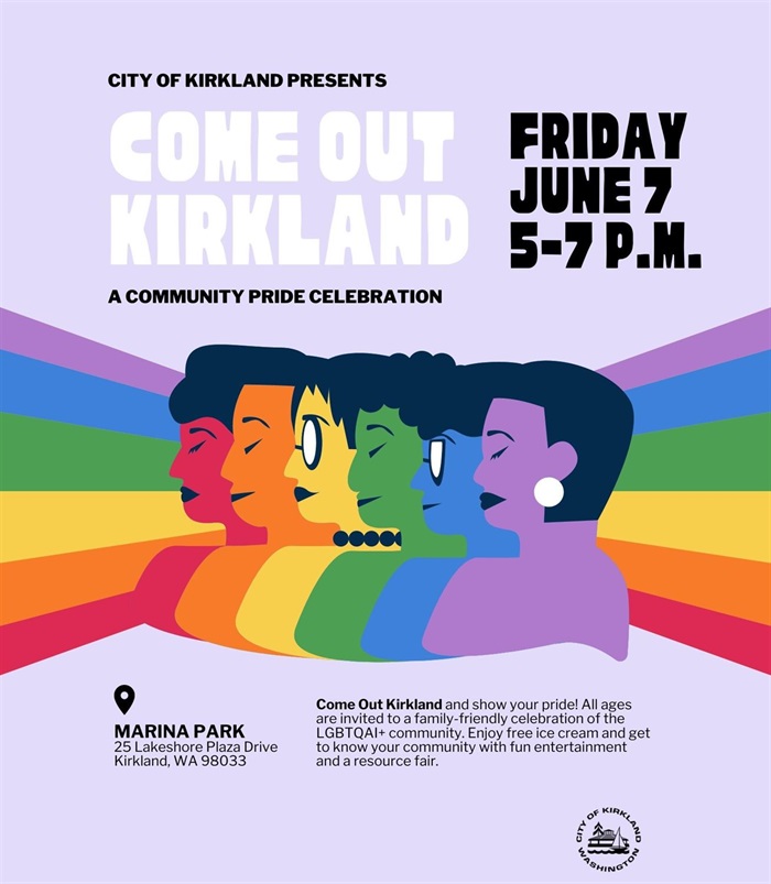 Kirkland Pride 2024 Come out Kirkland flyer.jpg