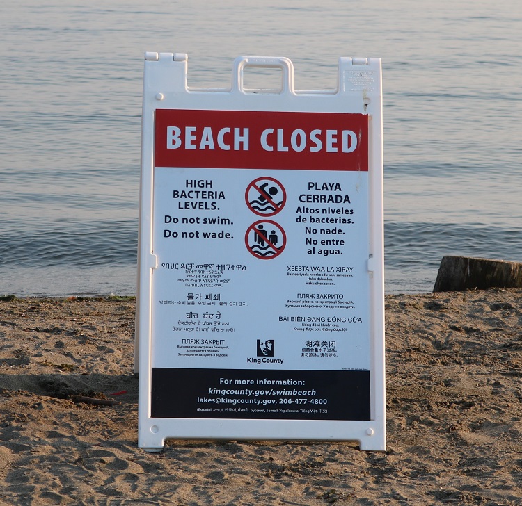 Houghton Beach Closed due to Elevated Bacteria City of Kirkland