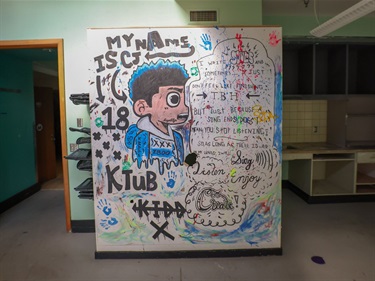 Mural in the KTUB art room