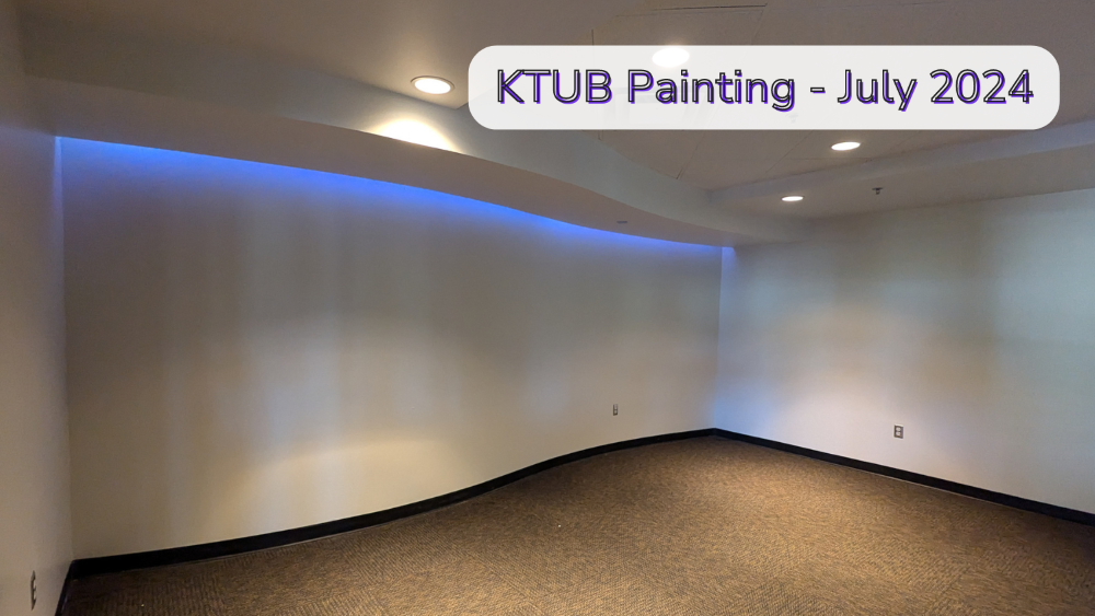 Interior painting work at KTUB