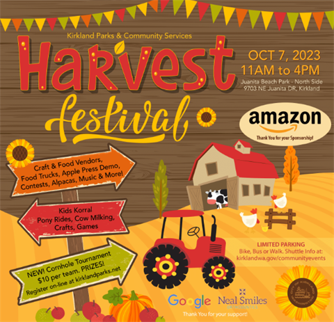 Harvest Festival 2023 with sponsors