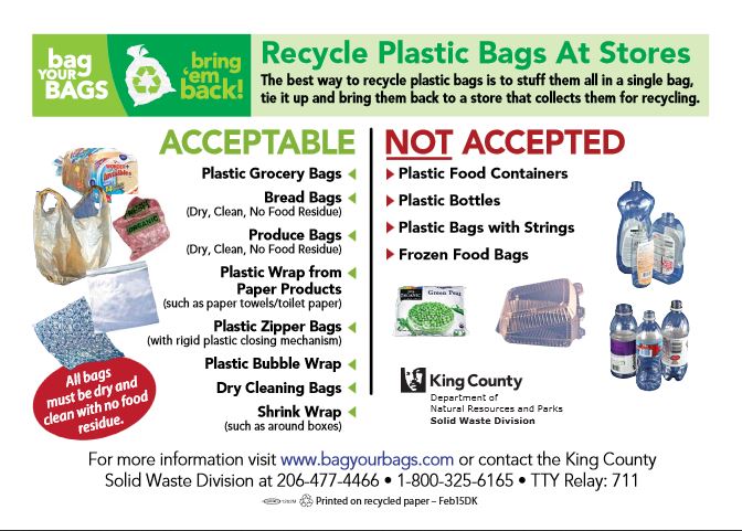 Plastic Bag Film and Mailing Envelope Recycling City of Kirkland