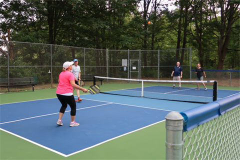 Pickleball game at Everest Park