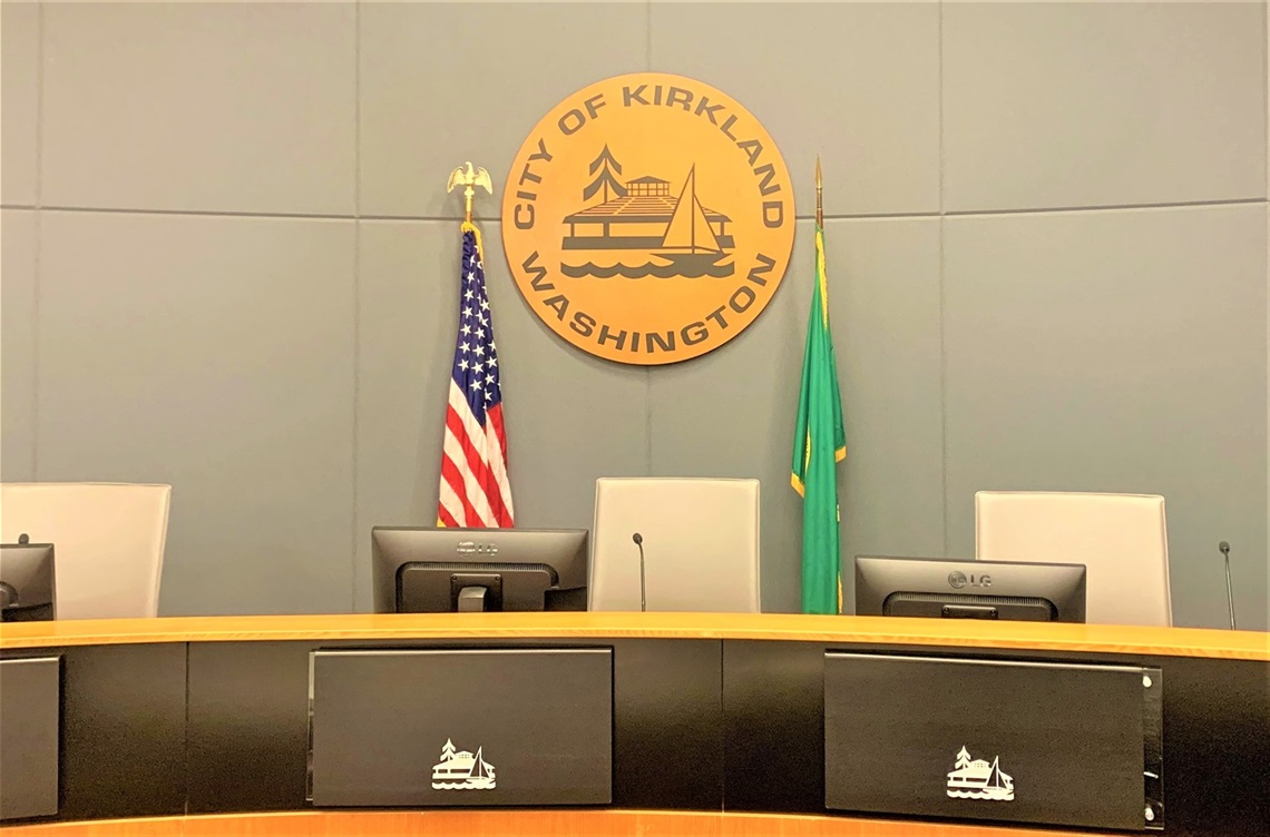 City of Kirkland Council chambers.